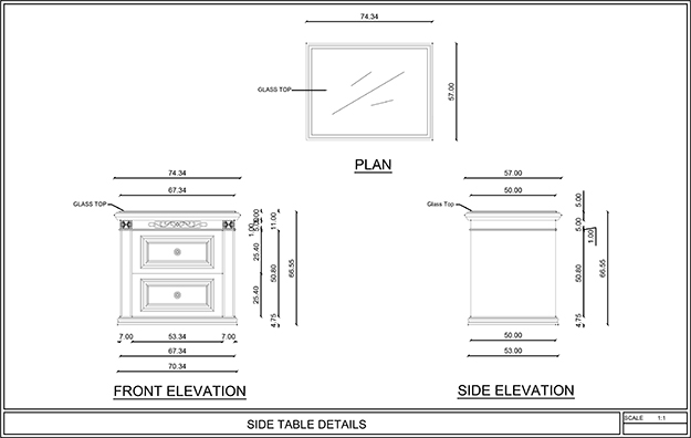 
											Millwork or fit out and Shop Drawings